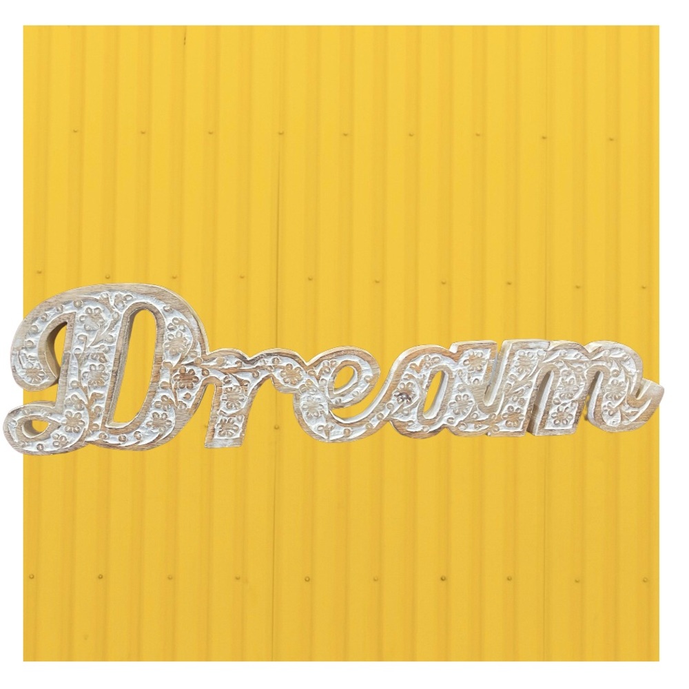 Bohemian "DREAM" Wood Carving